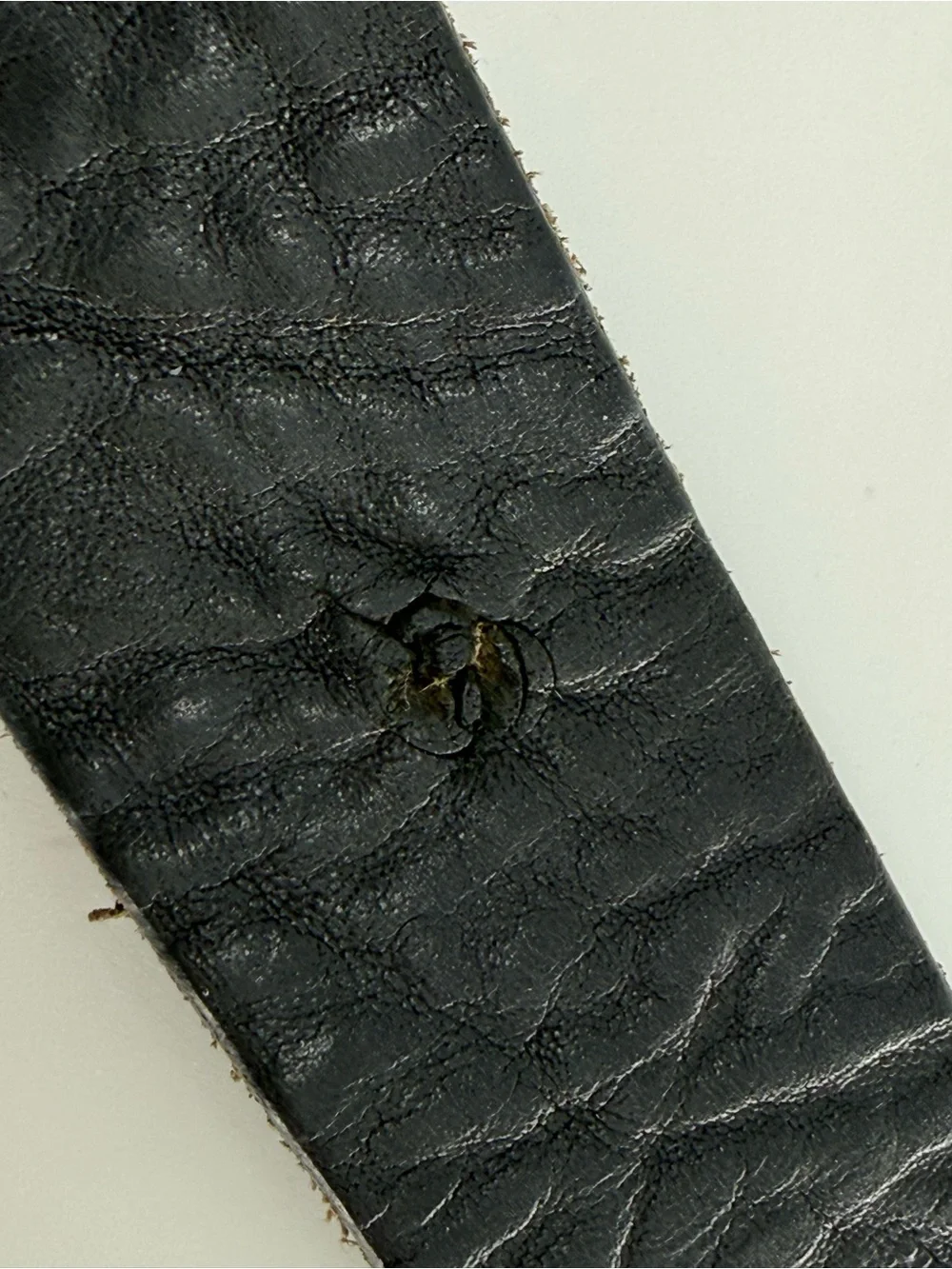 Vintage Banana Republic Black Pebbled Leather Belt 34